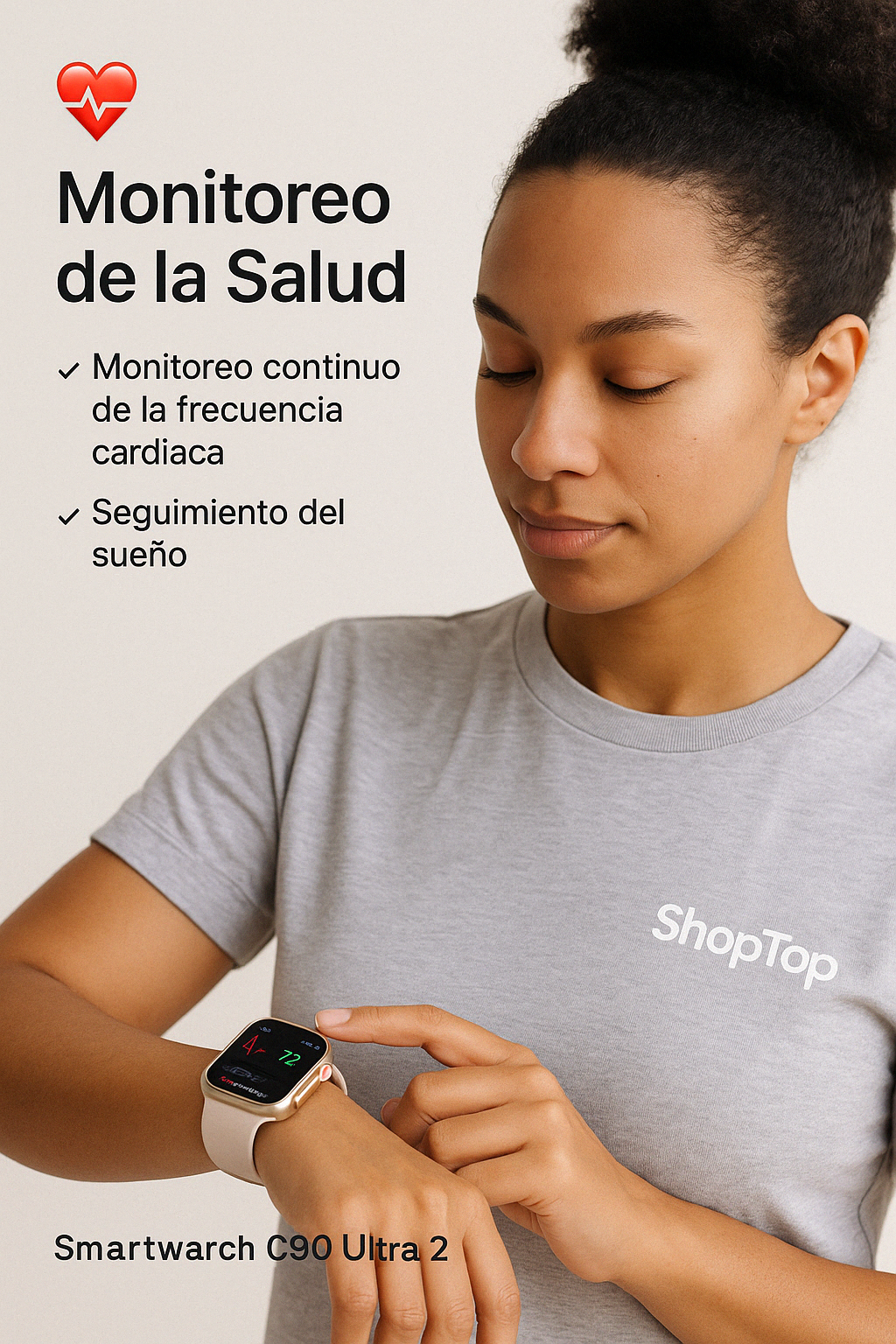 ⌚ Smartwatch C90 Ultra – Tu Salud y Conectividad en la Muñeca