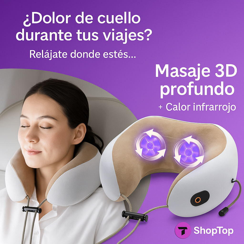 Cojin De Masaje Cervical Para Viajes