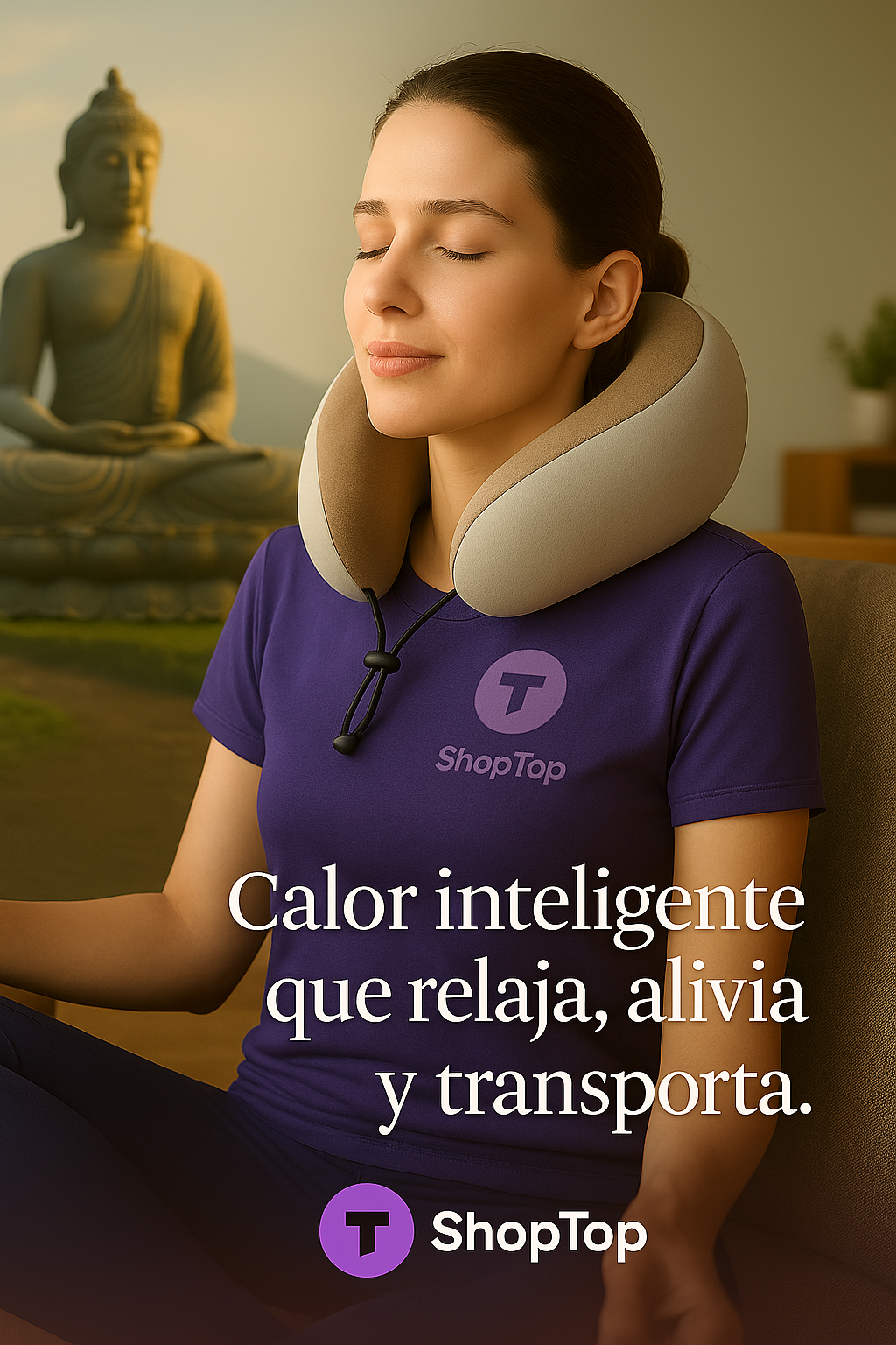 Cojin De Masaje Cervical Para Viajes
