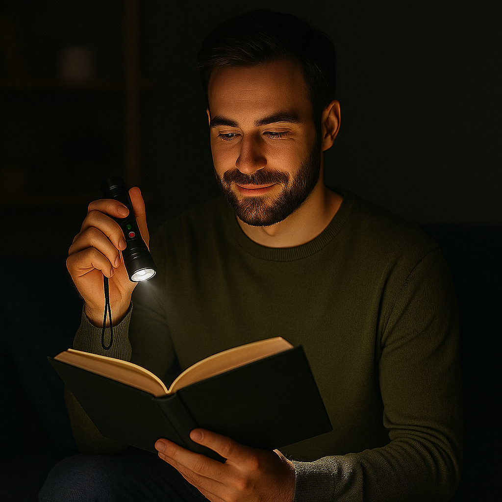 🔦 Linterna LED Recargable 3 en 1 – Compacta, Potente y Versátil