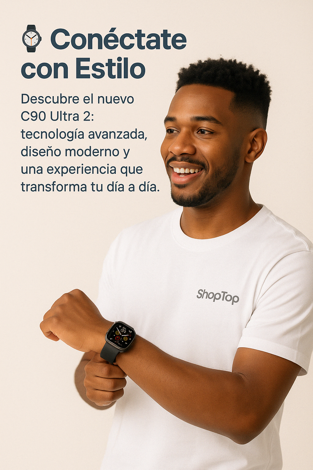 ⌚ Smartwatch C90 Ultra – Tu Salud y Conectividad en la Muñeca