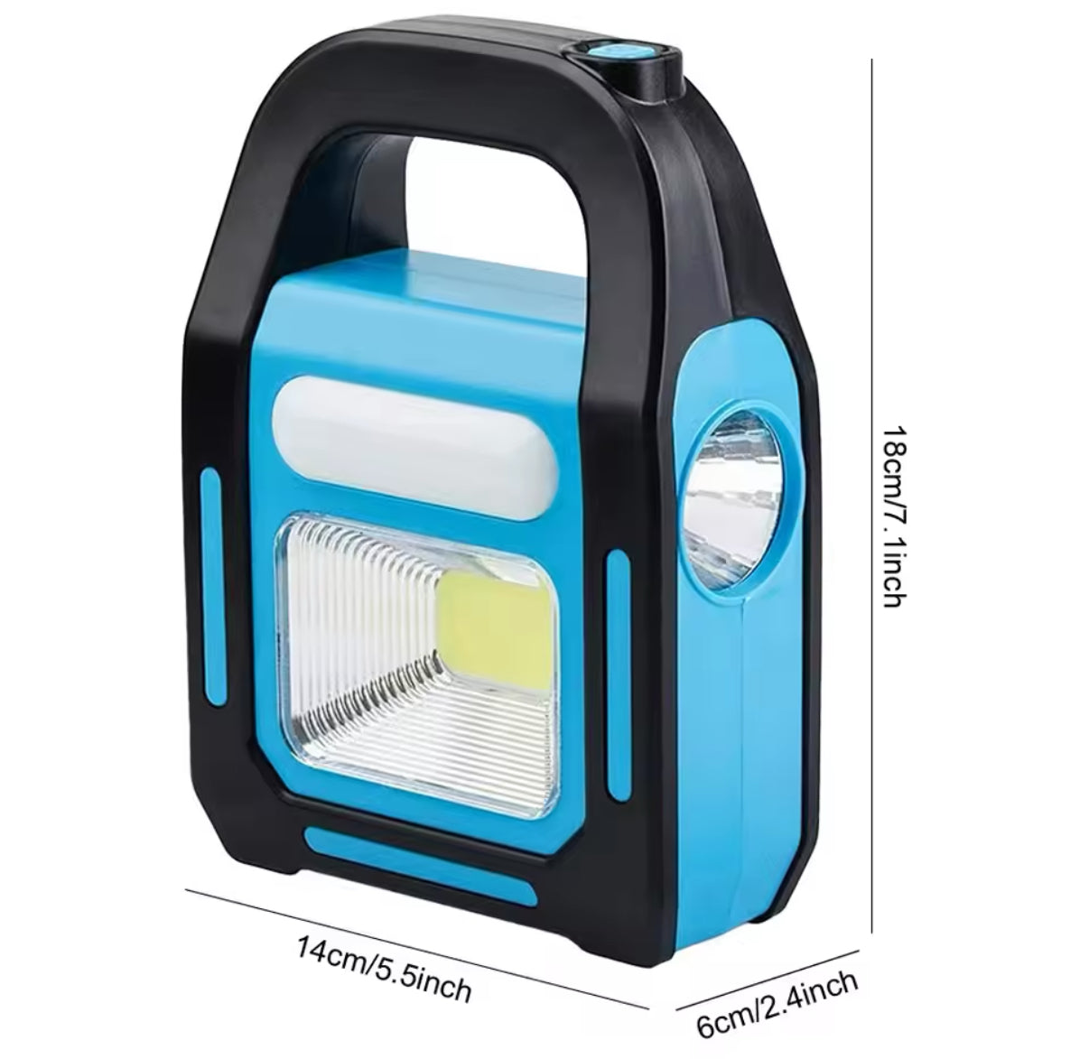 Lámpara de Emergencia Solar Doble Foco