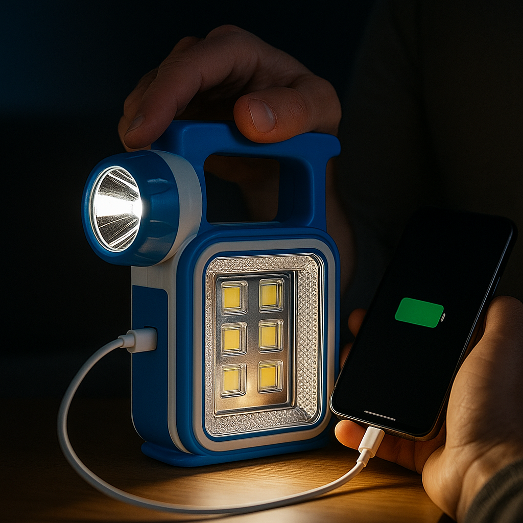 🔦 Linterna Led Solar Emergencia 3 En 1 – Multifuncional y Ecológica