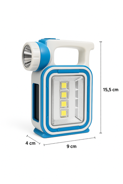 🔦 Linterna Led Solar Emergencia 3 En 1 – Multifuncional y Ecológica