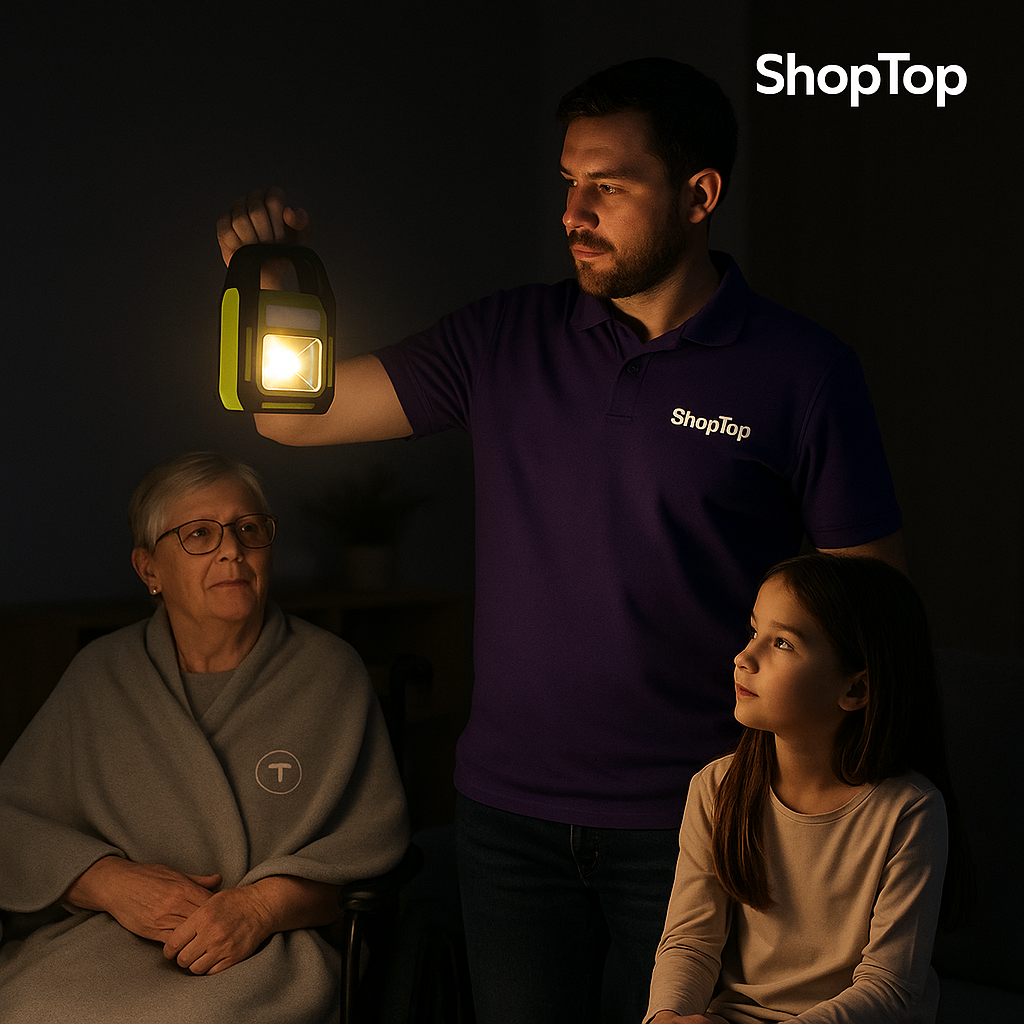Lámpara de Emergencia Solar Doble Foco